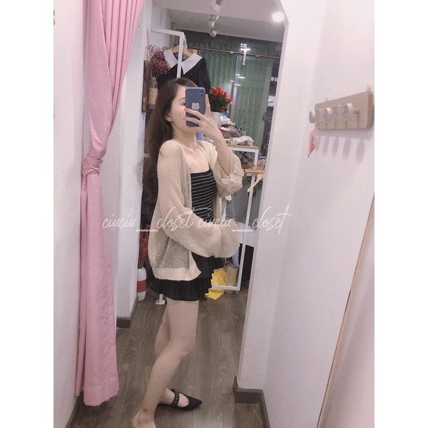 Áo Khoác Len Mỏng Khoác Nhẹ Chất Len Màu Nâu/ Be ( HÀNG SẴN) | BigBuy360 - bigbuy360.vn