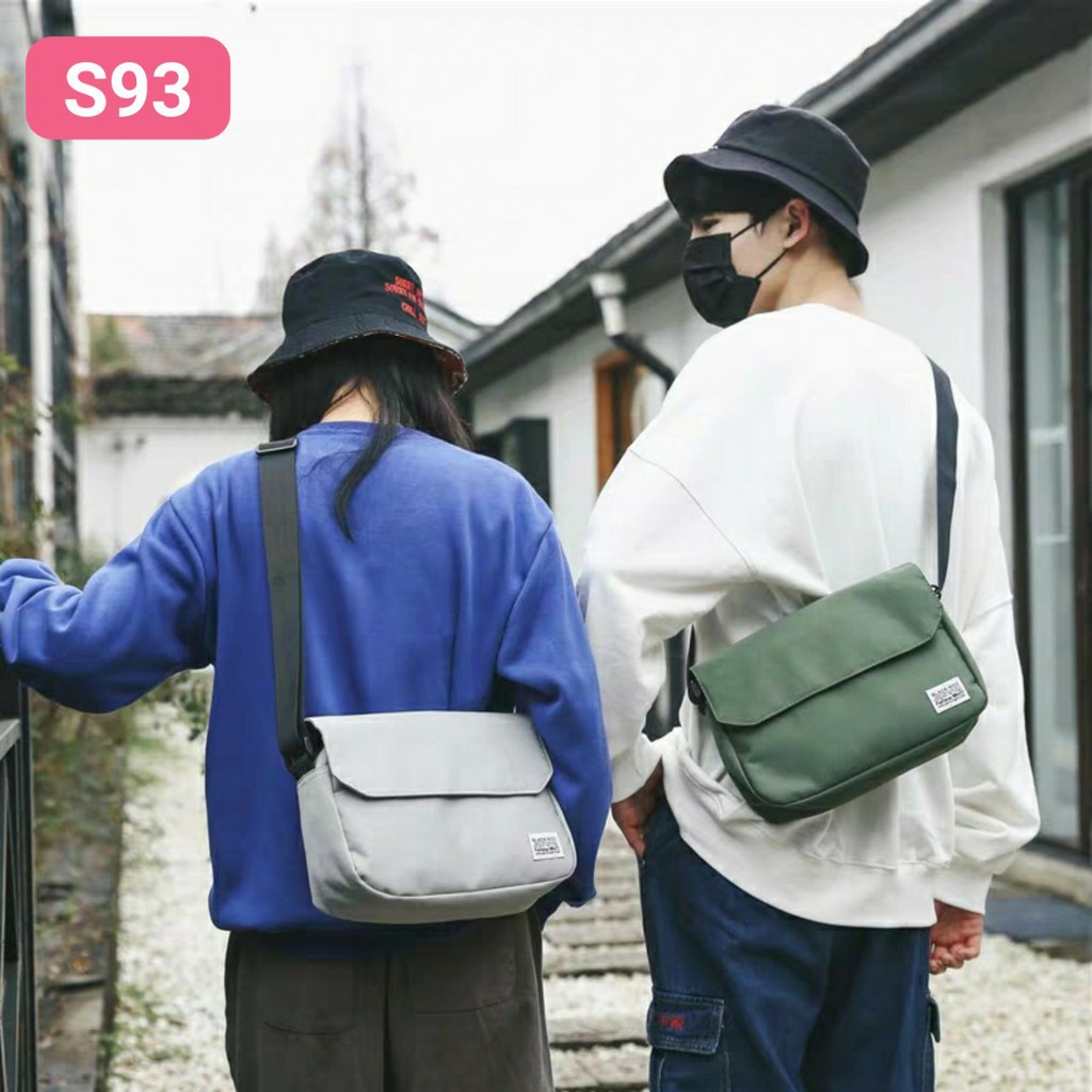  ⚡SIÊU SALE⚡ Túi đeo chéo canvas thời trang s93