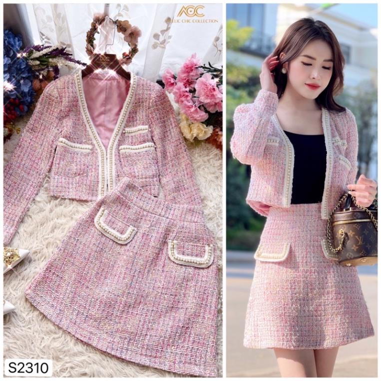 Set dạ hồng viền ngọc S2310 - DVC phân phối chính hãng