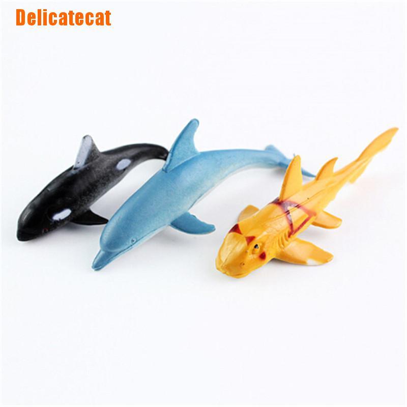 Set 24 Mô Hình Động Vật Biển Trang Trí Bể Cá