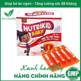 Nutrikid Baby Tăng Sức Đề Kháng Cho Bé - Tăng cường hệ miễn dịch- Dạng siro 20 ống x 10ml - Chuẩn GMP Bộ Y Tế