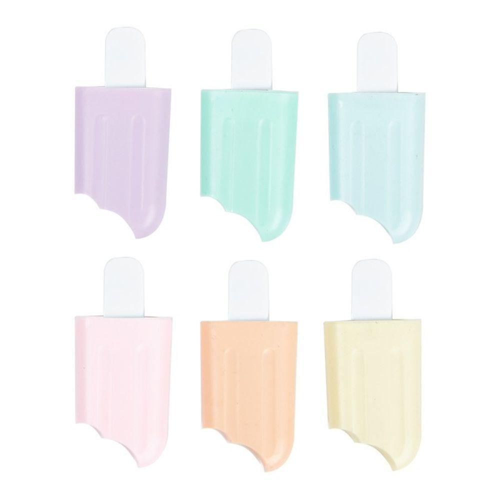 Set 6 Bút Đánh Dấu Hình Cây Kem Dễ Thương Dành Cho Học Sinh