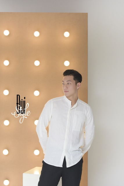 ÁO SƠ MI ĐŨI LINEN DÀI TAY - GIẤU CÚC