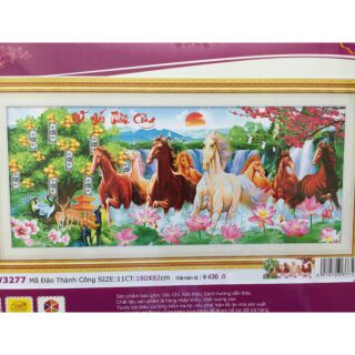 Tranh thêu 3d mã đáo thành công lv3277