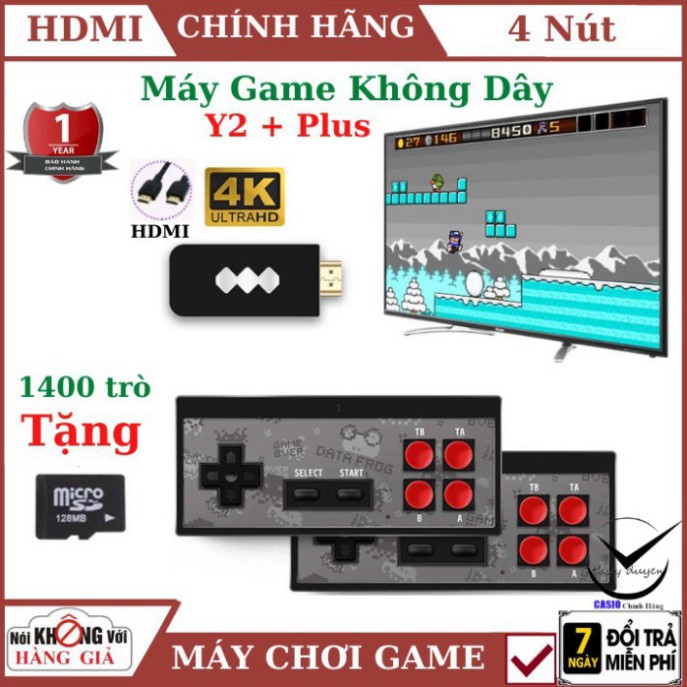 HẾT CỠ GIÁ Máy Chơi Game Không Dây Y2 Plus HD 4K , Chuẩn HDMI ,568 Trò, Chơi tay cầm game , máy chơi game , ps4 , bảo hà