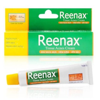 Kem ngừa mụn , viêm sưng, liền sẹo reenax 5gr