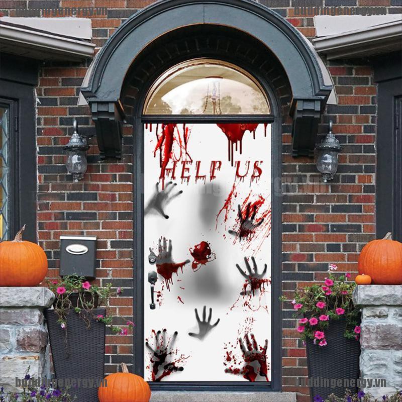 Miếng Sticker Dán Tường Thiết Kế Phong Cách Halloween Độc Đáo Kích Thước 30x60inch Tiện Dụng