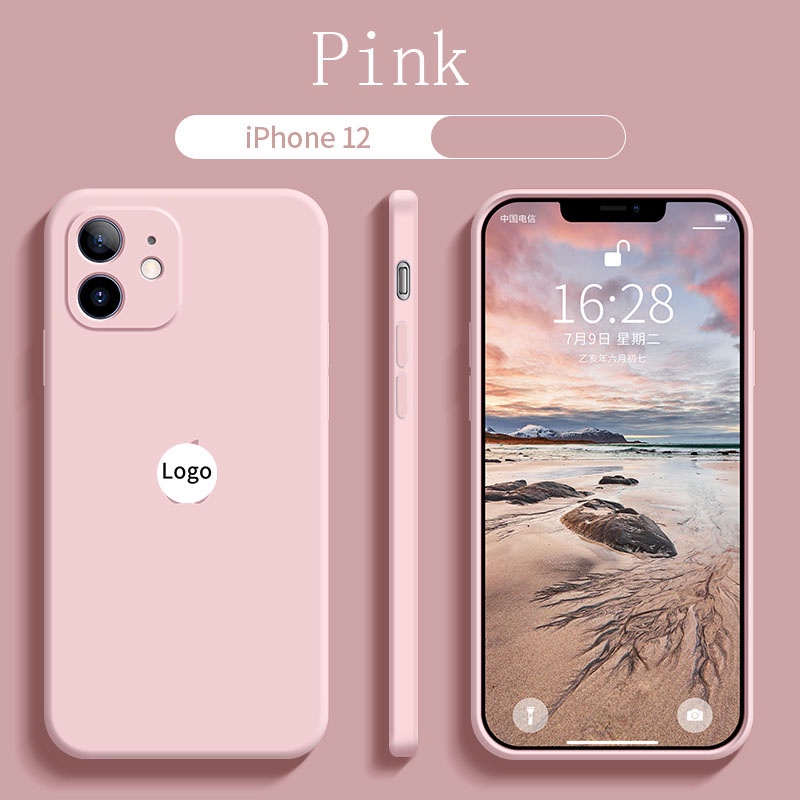 Ốp điện thoại silicon dẻo chống rơi có logo bảo vệ thời trang thích hợp cho IPHONE 11 12 13 PRO MAX X XS MAX XR