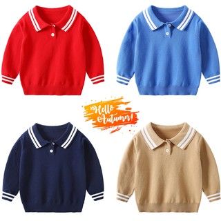 Áo len cho bé WELLKIDS áo len có cổ họa tiết đáng yêu hàng xuất Âu Mỹ