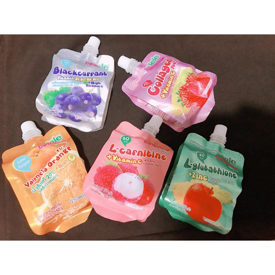 Nước Trái Cây Thạch Jele Beautie 150gr | Vị nho bổ sung vitamin