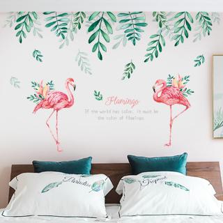 Giấy Dán Tường Hình Chim Hồng Hạc Tươi Mới
