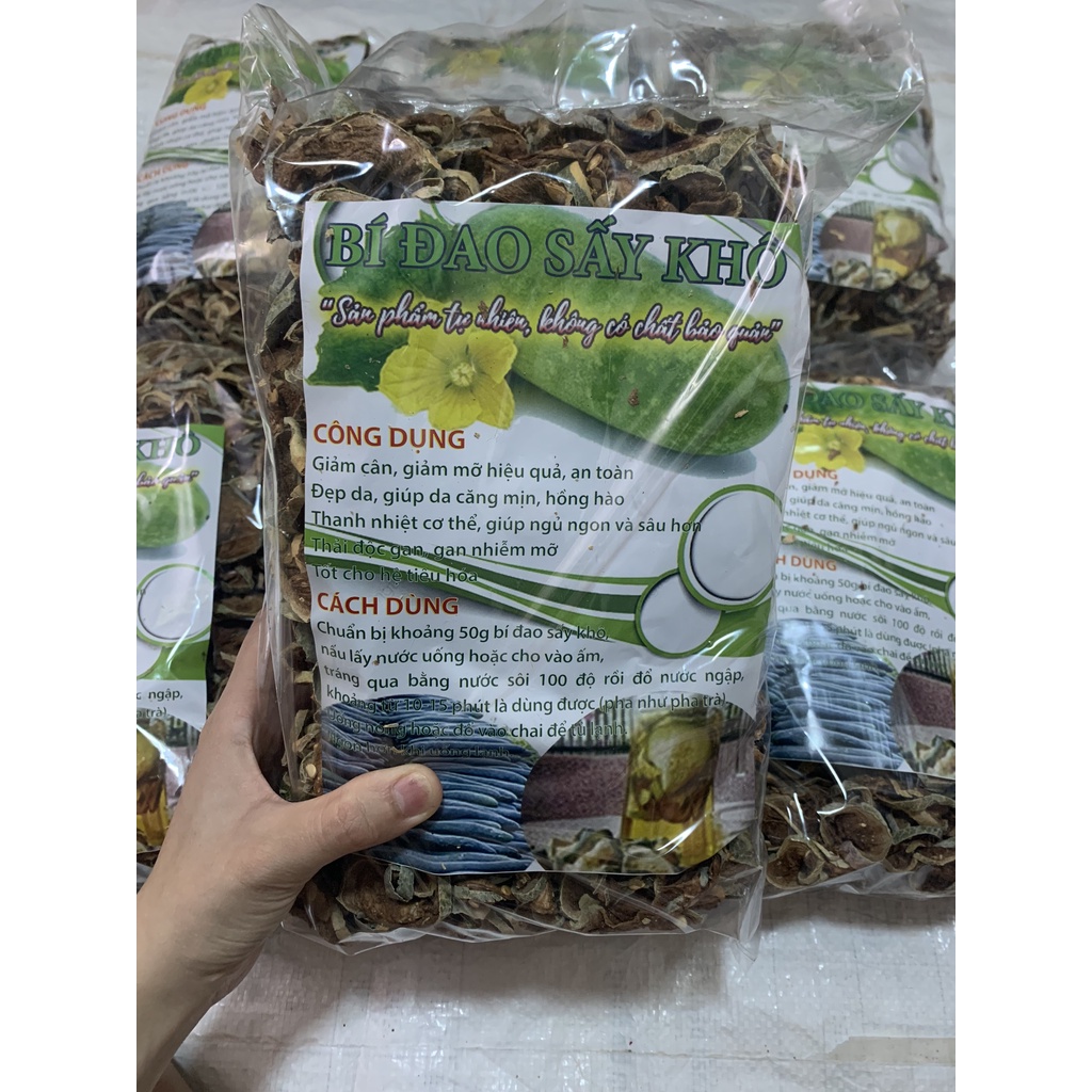 BÍ ĐAO SẤY KHÔ (GÓI 500G), đồ uống giảm cân, giúp giảm cân, đẹp da, thanh nhiệt cơ thể