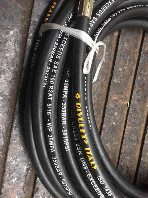 Dây rửa xe 2 lớp bố thép 15 mét dùng cho máy rửa xe cao áp