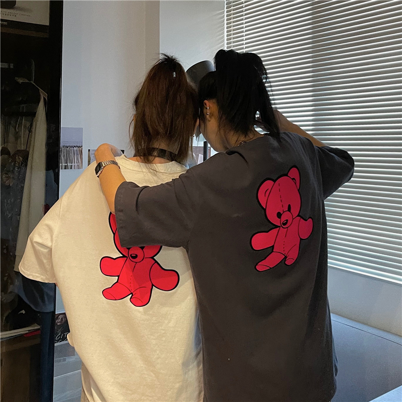 Áo thun tay ngắn cổ tròn kiểu dáng thời trang phong cách Hàn Quốc dành cho nữ