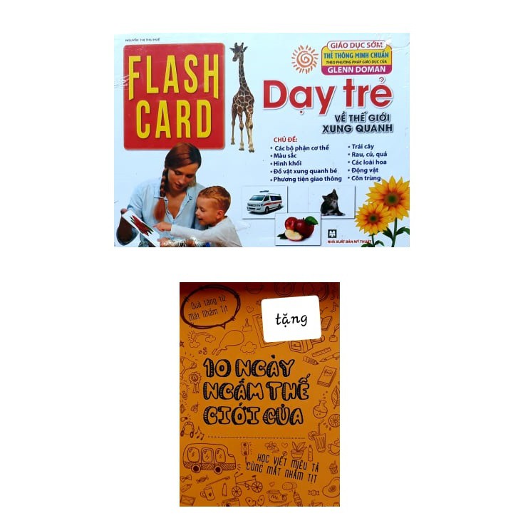 Flash Card Dạy Trẻ Về Thế Giới Xung Quanh (120 Card) + Tặng sách