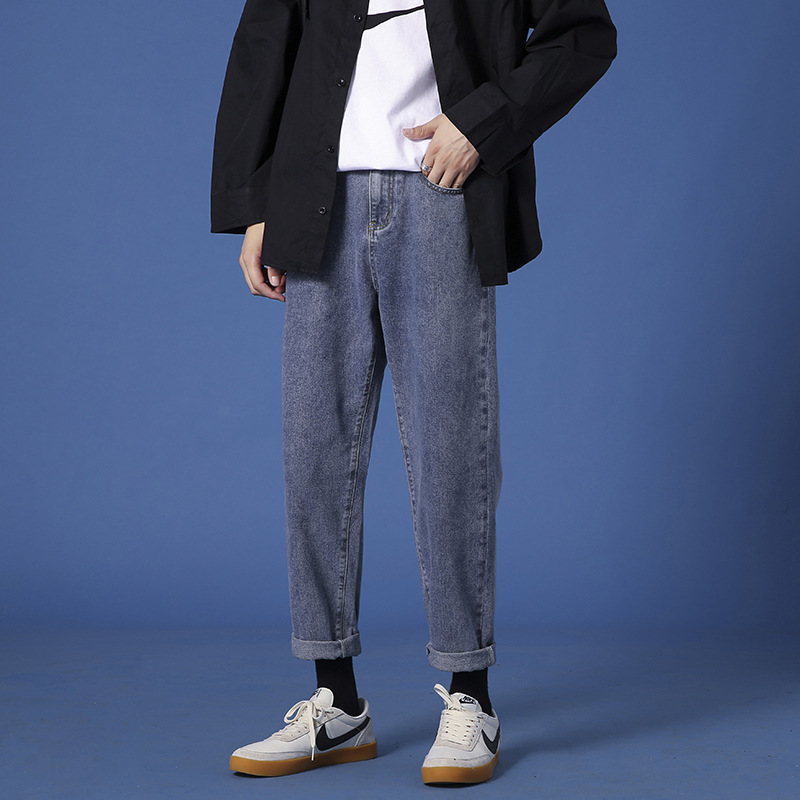 DUNEA Quần Jean Nam Dáng Rộng Thời Trang Cá Tính