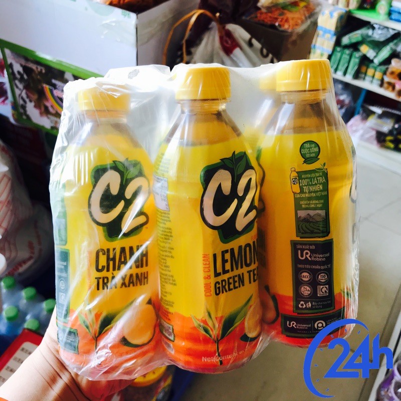 6 chai C2- Trà chanh xanh