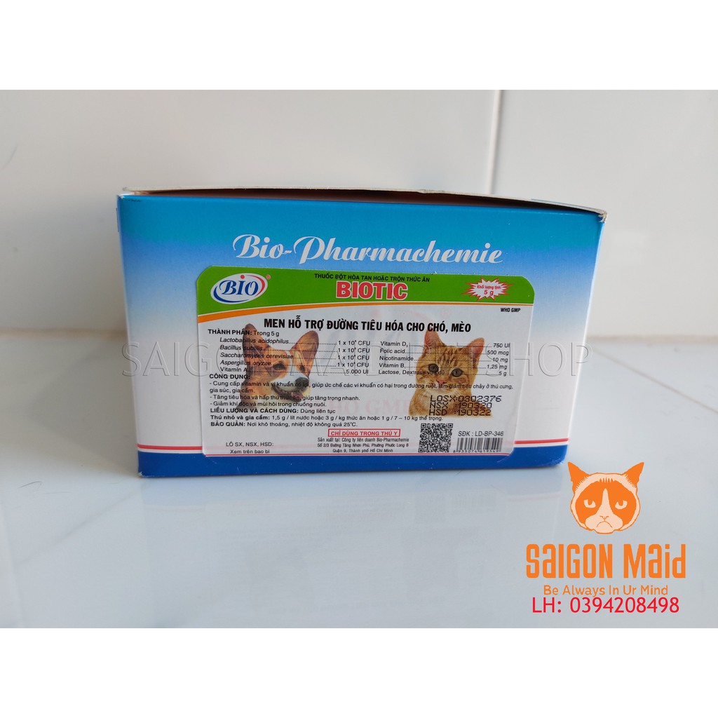 Men tiêu hóa dành cho chó mèo Bio-Biotic