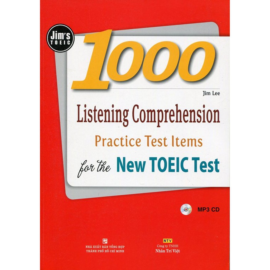 Sách - 1000 Listening Comprehension Practice Test Items for the New Toeic Test (Gồm 1 Đĩa MP3 CD) - Tái Bản 2016