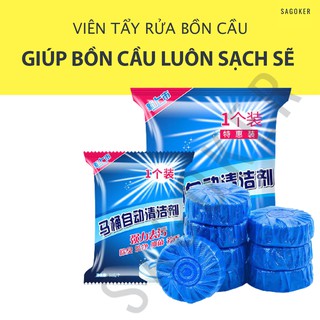 Gói 10 Viên thả bồn cầu khử mùi SAGOKER, mã VTB910