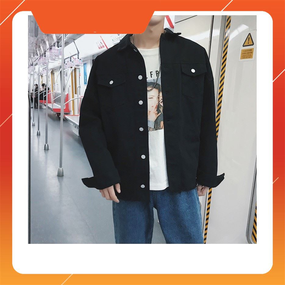 [ Big Sale ] áo khoác jean nam,khoác jean Unisex cao cấp KJC24 thời trang format