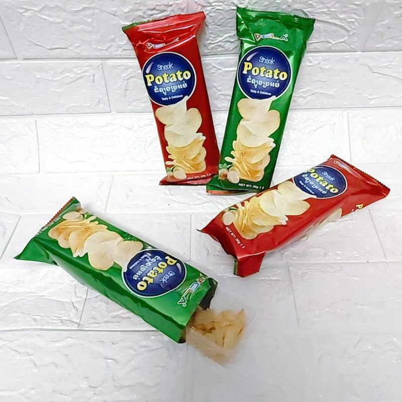 20 gói snack khoai tây Potato 25 gam thơm ngon giòn tan hấp dẫn