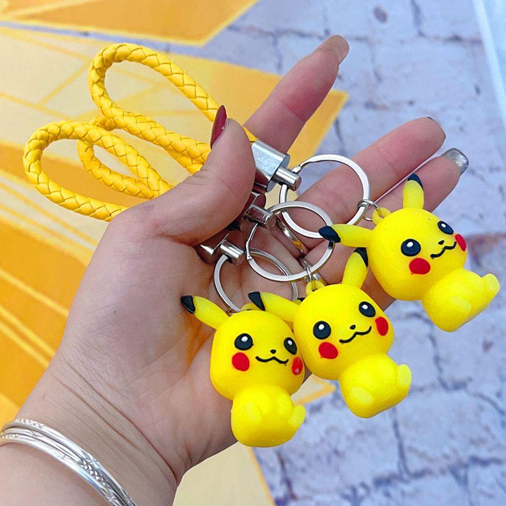 Móc Khóa Hình Pikachu Bằng Hợp Kim Thiết Kế Hoạt Hình Dễ Thương Cho Nữ Giá Đỡ