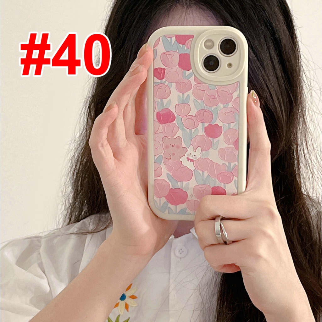 Xiaomi Redmi 10C 10 9S 9T 9C 9A Note 11S 10S 10 9 8 7 Pro mi POCO X3 NFC F3 M3 11 Lite 10T Pro 4G 5G strawberry flowers tulip bear Skin Shockproof Soft Phone Case Full camera protector Back Cover DY 39