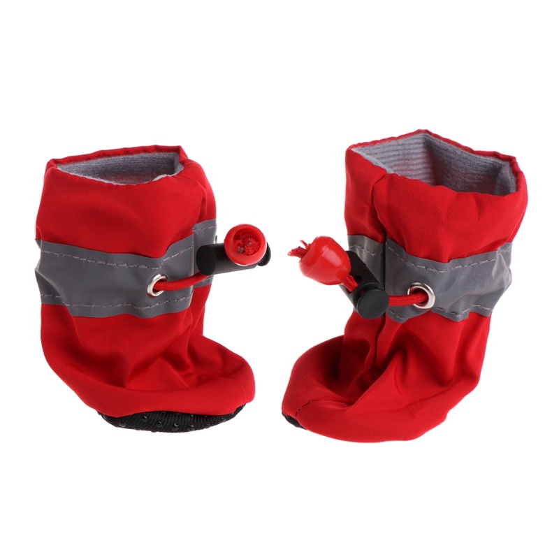 4 Giày đi mưa bằng cao su chống thấm nước chống trượt thích hợp cho cún cưng nhỏ