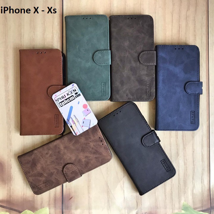 Bao da iPhone X - Xs thương hiệu Remax