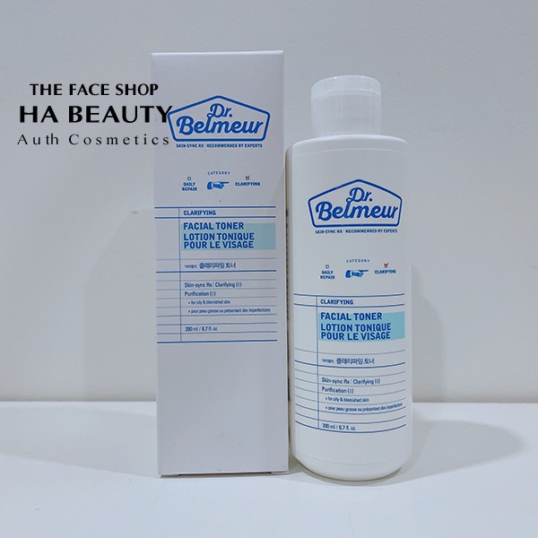 Nước hoa hồng cho da mụn thích hợp cả da dầu hỗn hơp da nhạy cảm The Face Shop Dr Belmeur Clarifying Facial Toner 200ml | BigBuy360 - bigbuy360.vn