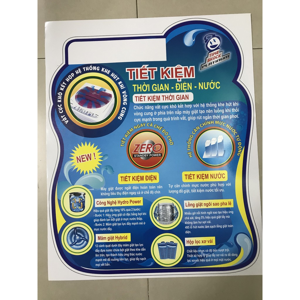 Combo 10 tem dán máy giặt không ghi thương hiệu /  combo 10 miếng dán máy giặt không ghi thương hiệu