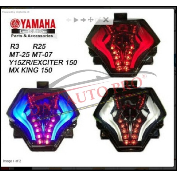 Đèn hậu 2018 Tích hợp xi nhan cho EX 150 Màu đỏ.