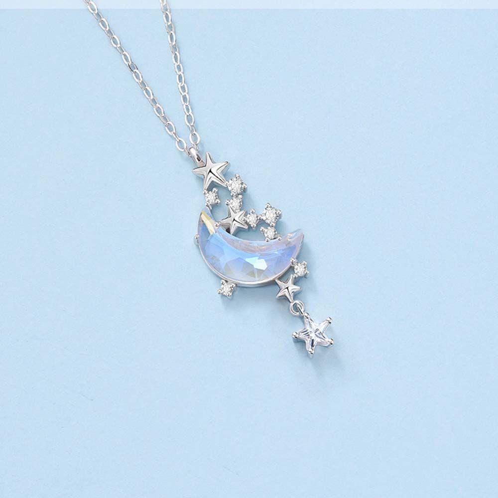 Vòng cổ Mặt Hình Mặt Trăng Và Ngôi Sao Sang Trọng Cho Nữ VANES1
