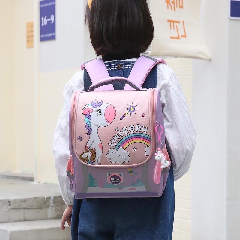 Balo chống gù tiểu học MLD khủng long Unicorn cho bé mã BLA9