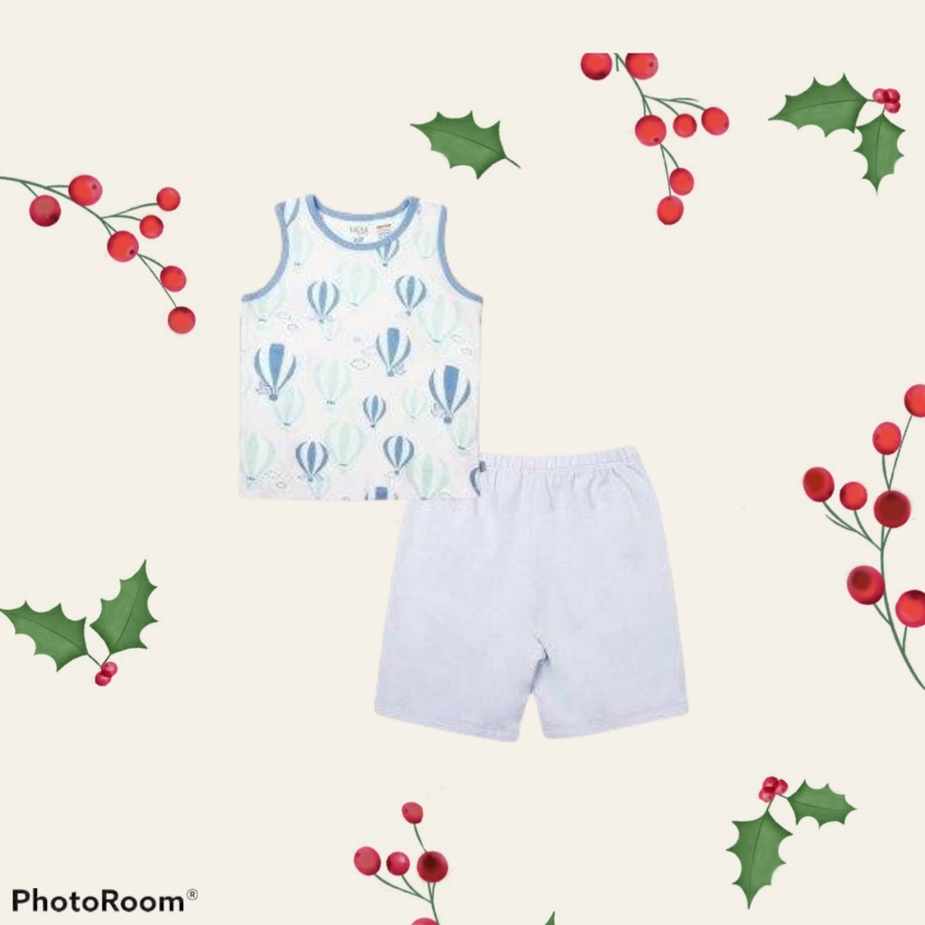 Bộ Ba Lỗ Cho Bé, Chất Cotton Mềm Mịn Thoáng Mát. Hàng Xuất Sing