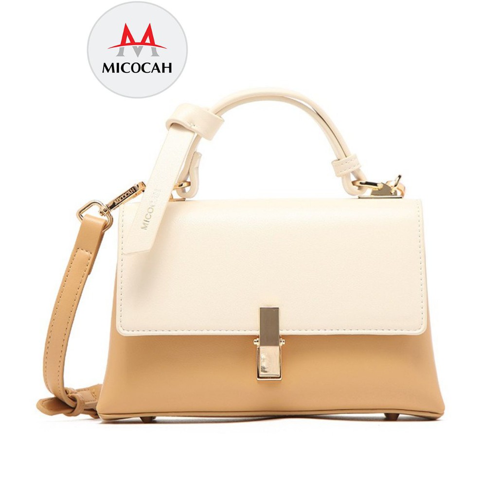 Túi Xách Nữ Đeo Chéo MICOCAH Kiểu Dáng Công Sở Thời Trang Phối Màu Vintage Siêu Đẹp MC50 - Micocah Mall