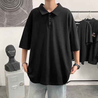 Áo Polo Nam cổ bẻ tay lỡ siêu đẹp phong cách trẻ trung chuẩn form nhiều màu