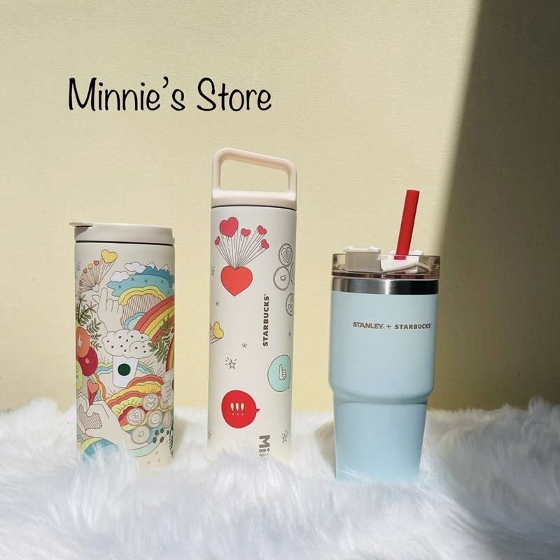 Ly Starbucks Cold Cup Stainless Steel Stanley Light Blue 16Oz