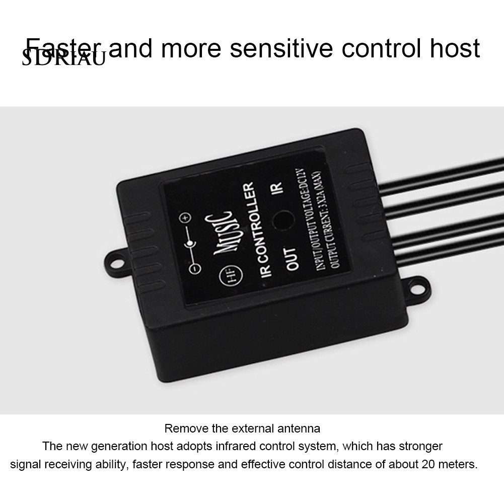 Đèn Led Xe Hơi 4 Trong 1 7 Màu 48 Bóng Kèm Remote Điều Khiển