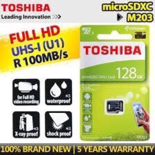 Thẻ nhớ TOSHIBA 128GB chính hãng