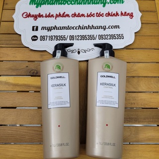 Dầu gội hoặc xả goldwell suôn mượt kerasilk control 1000ml