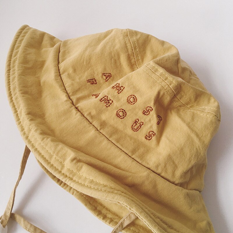 Nón Tai Bèo Panama Vải Cotton Mềm Thời Trang Xuân Hè Cho Bé Trai + Gái