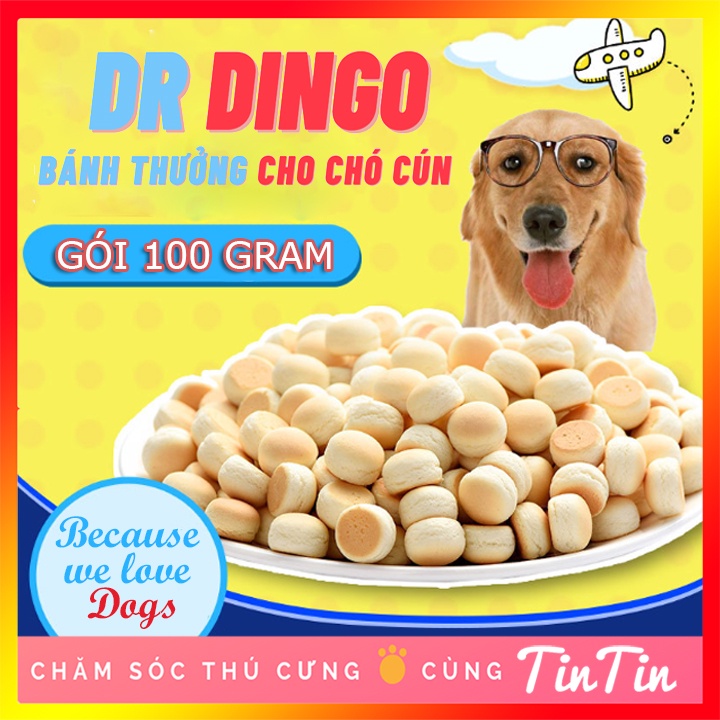 Bánh Thưởng Vị Sữa Cho Chó gói 100g giá rẻ #Tintin Pet Store