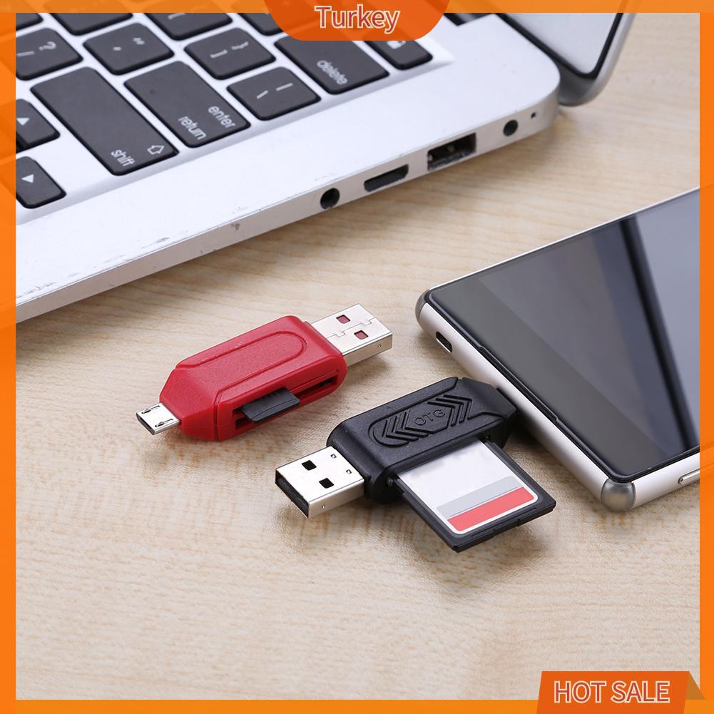 Đầu Đọc Thẻ Nhớ Usb2.0 Otg 2 Trong 1