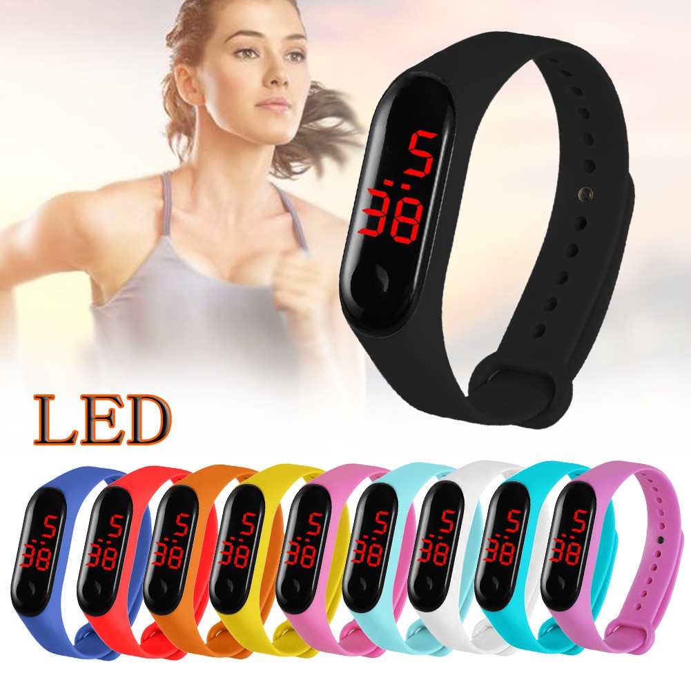 DG Đồng Hồ Đeo Tay Màn Hình Led Cảm Ứng Chống Nước