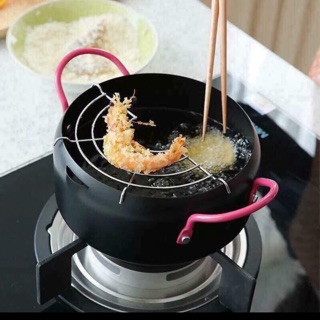 Nồi chiên sâu lòng 18cm, tặng vỉ gác ráo dầu