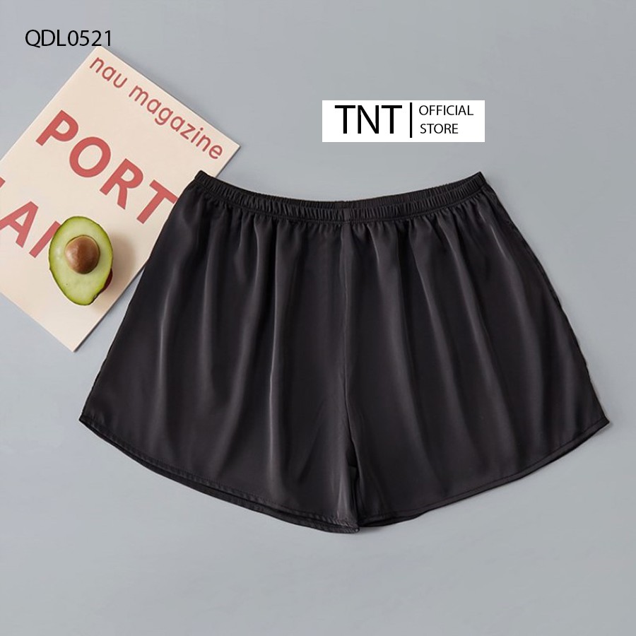 Mặc gì đẹp: Thoải mái với Quần đùi sooc nữ TNT – quần short nữ mặc nhà chất lụa satin mềm mịn siêu thoáng mát