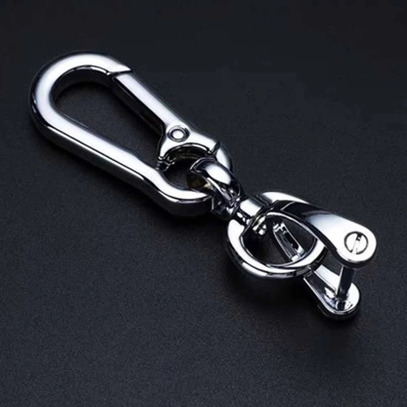 Móc khóa bện dây bằng kim loại sáng tạo chống thất lạc