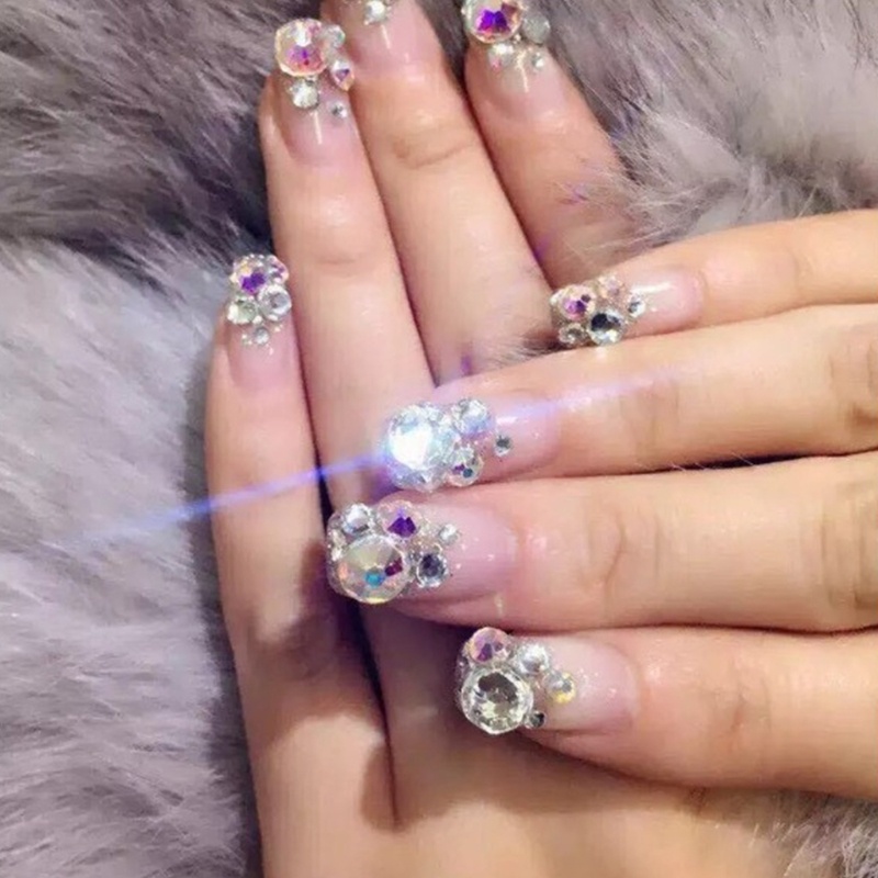 Hộp 12 Ngăn Đựng Đá Đính Trang Trí Móng Tay Nghệ Thuật